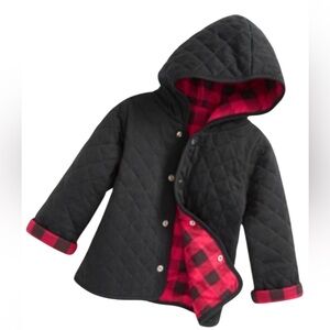 NWT First Impressions Baby‎ Boys Quilted Reversible Jacket with Red Plaid Lining